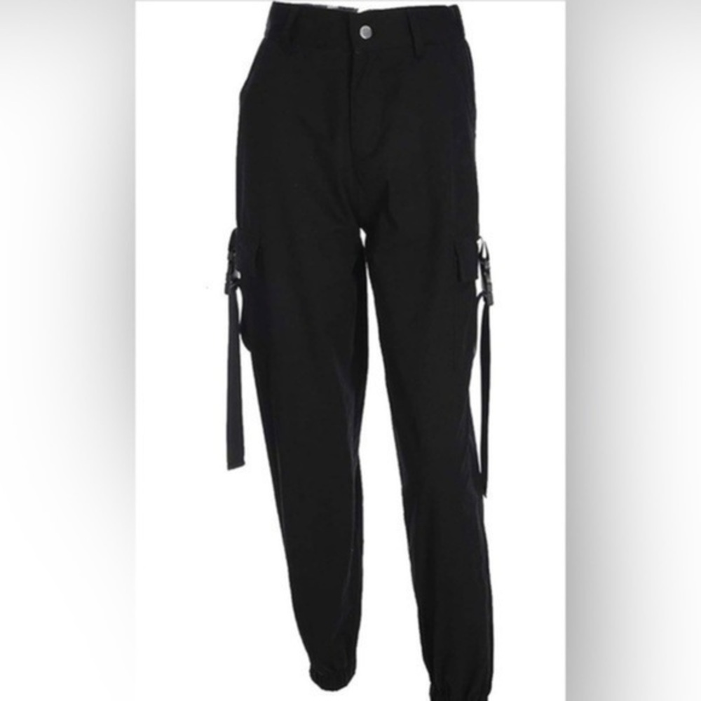NWT Cargo Pants, High Waist Lounge Pants  Fashion Loose Relaxed Fit Jogger Sz M